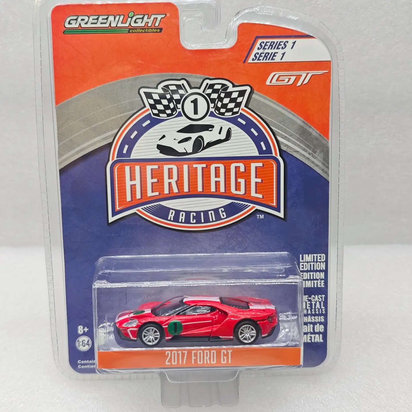 GreenLight 1:64 2017GT # 1 Simulatie legering mini-automodel decoratief speelgoed