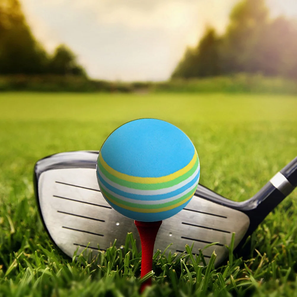 10Pcs Colored Golf Balls Novelty Mini Indoor Practice Safe Pets Resistant Chewing Long Lasting Colored Golf Balls