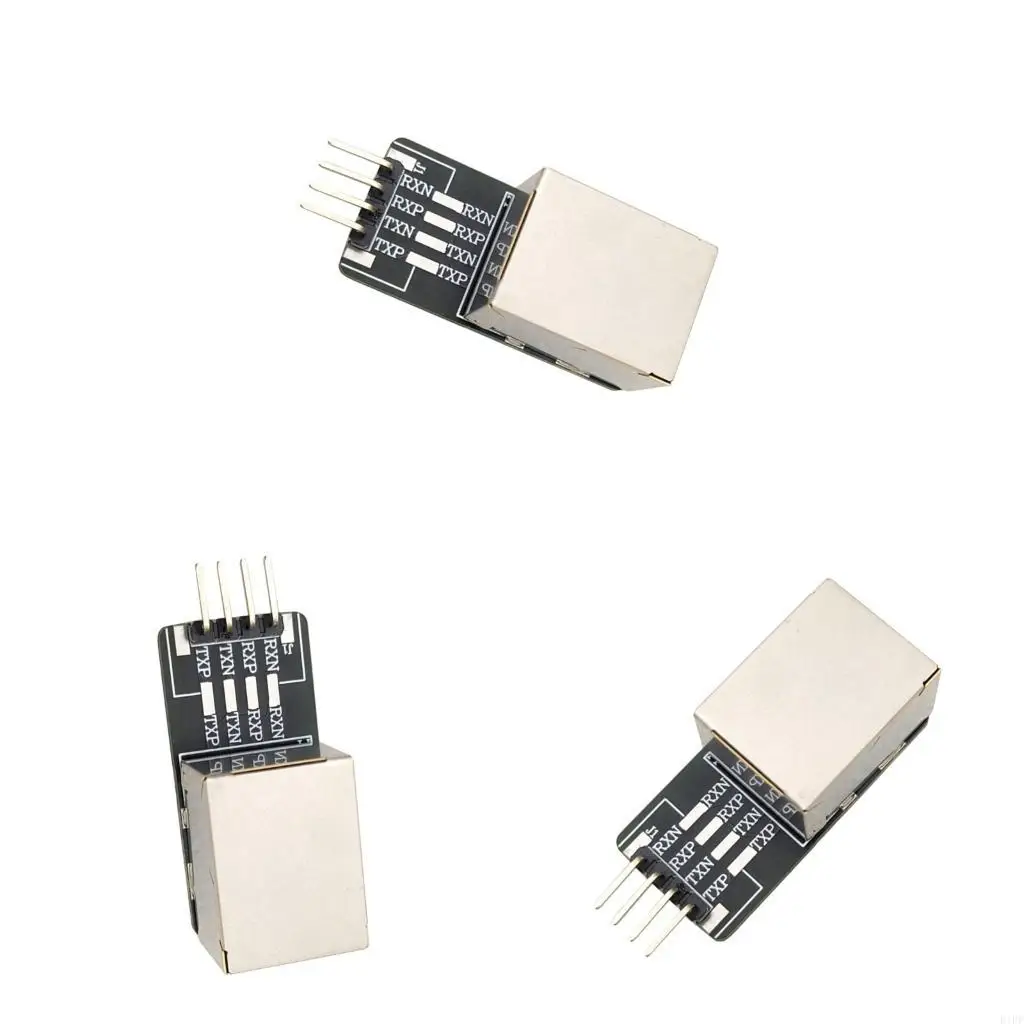 E1PF Small RJ45 Adapter Board for Home Office Ethernet Cable Wiring Use Daily