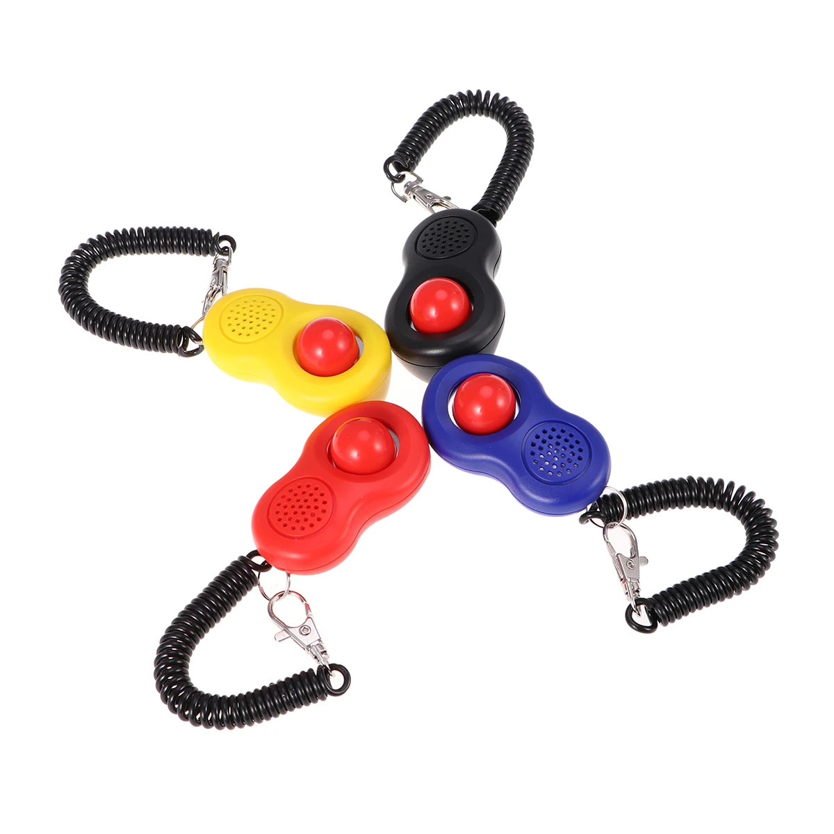 

Professional Dog Training Clicker with Strap 4PCS Scientific Pet Training Clicker Kit Durable Plastic Pet Tool for Cats and Dogs