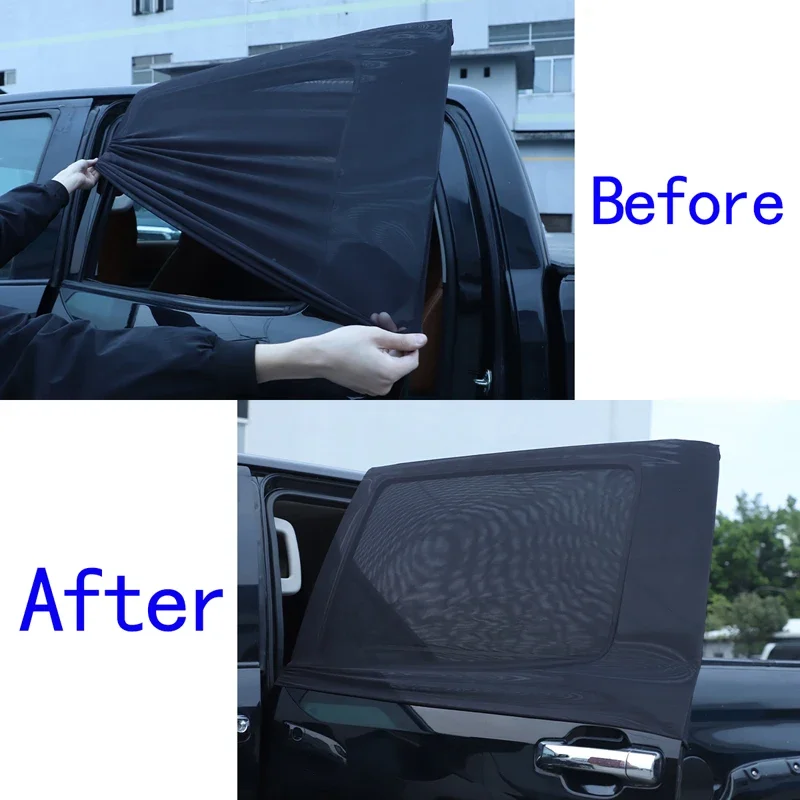 

For Toyota Tundra pickup 2014-2021 back door Car Window Curtain Sunshade Mosquito Protection Insect Net Car Accessories Exterior