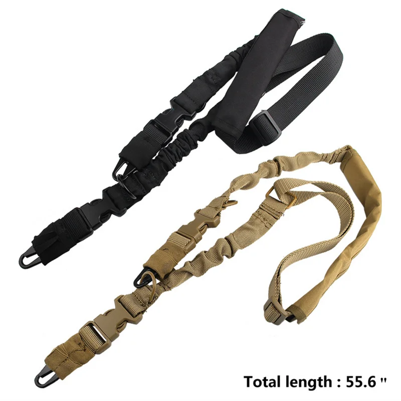 

Tactical Shooting Hunting Adjustable Gun Rifle Sling Removable 2 Point Padded Combat Rifle Gun Sling Strap With Hook Safety Belt