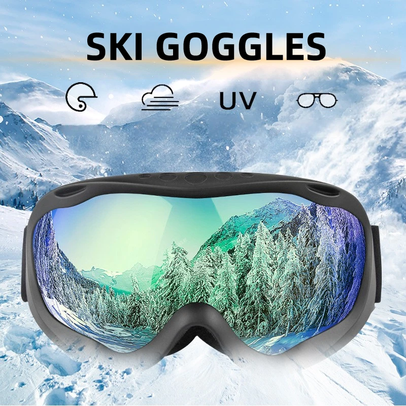 

New Winter Men Women Ski Glasses Double Lens UV400 Adult Snow Ski Goggles Spherical Anti-fog Snowboard Skiing Mask Skate Eyewear