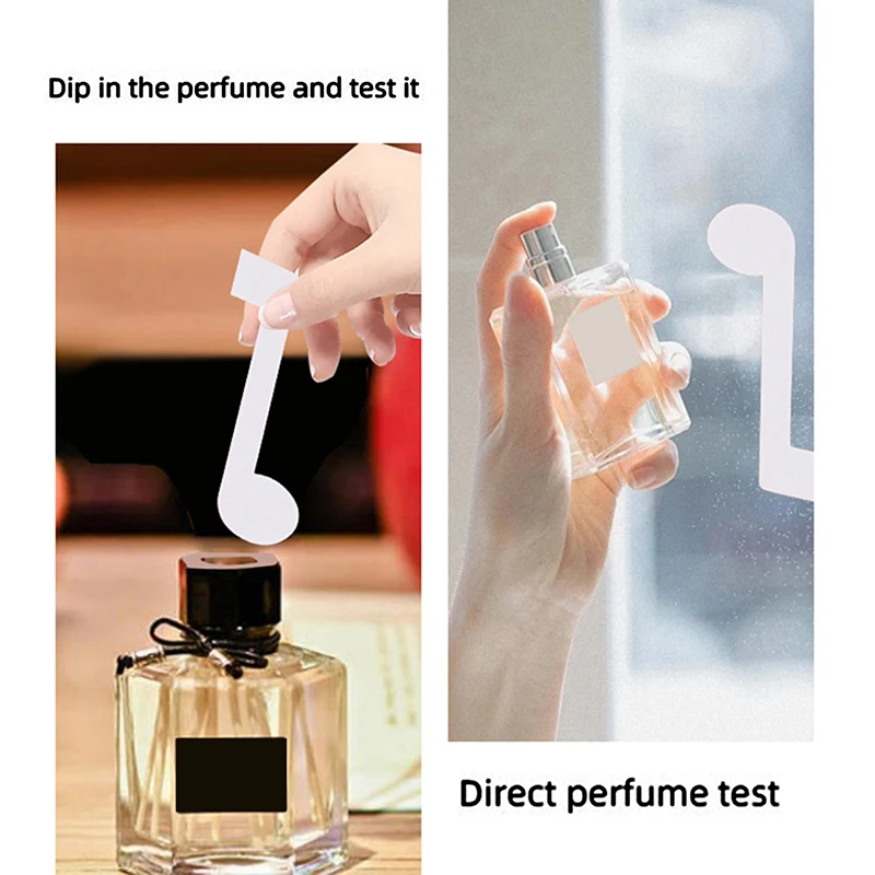 100 pz Nota Forma Nastro Aromaterapia Fragranza Profumo Oli Essenziali Tester di Prova Strisce di Carta Vestito Profumato Diffuso Stick