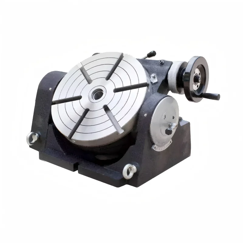 

Manual Operation, Easy Adjustment,Fits Milling/Drilling Machines,Wear-Resistant Tabletop - TSK Heavy-Duty Tilting Rotary Table