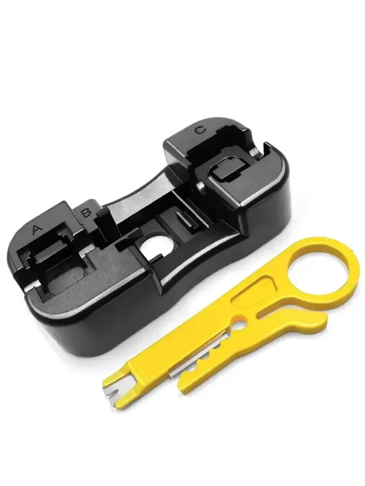 ZoeRax Keystone Jack Punch Down Stand i małe plastikowe narzędzie do dziurkowania z narzędziem do ściągania izolacji Uchwyt modułu Narzędzie sieciowe — zdjęcie 2