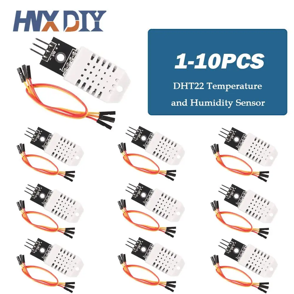 DHT22 디지털 온도 및 습도 센서, AM2302 모듈 및 PCB 케이블 포함, 1-10 개