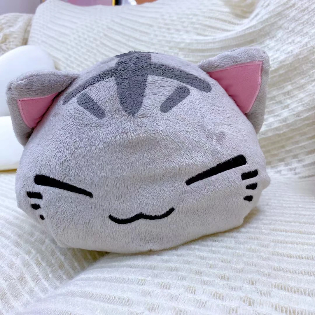 Wholesale and Retail 28cm Cartoon Nemuneko Sleeping Cat Plush Toy Kawaii Maneki Neko Pillow Plush Toys Free Shipping