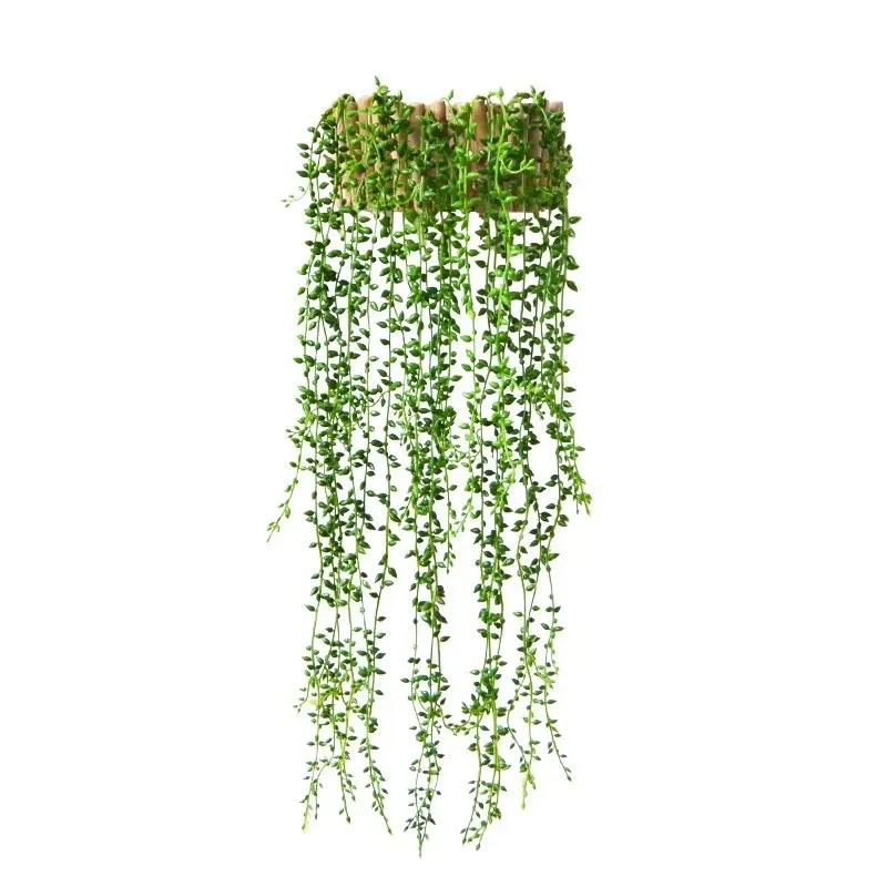 

Wooden vase wall decoration potted plants creative simple living room flower utensils half wall hanging flower utensil