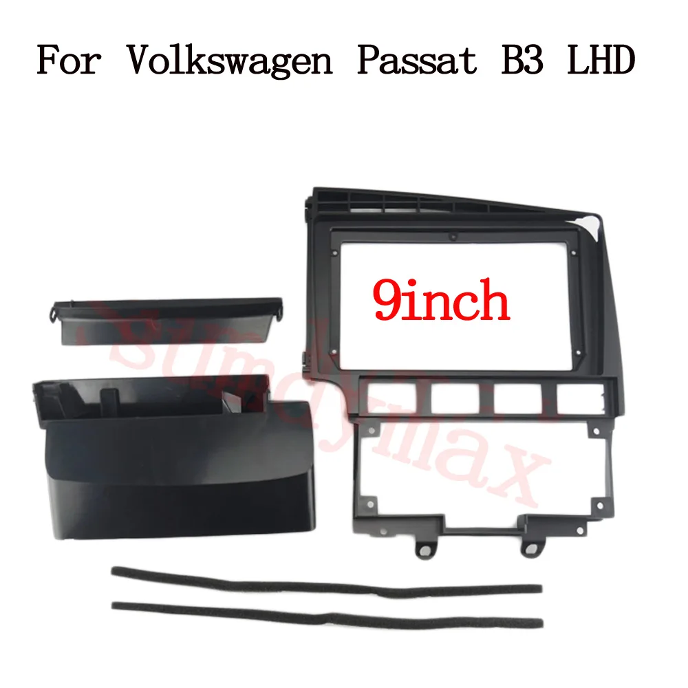 

9inch big screen 2 Din android Car Radio Fascia frame For Volkswagen VW Passat (B3) 1988-1993 car panel Trim Dashboard Panel Kit