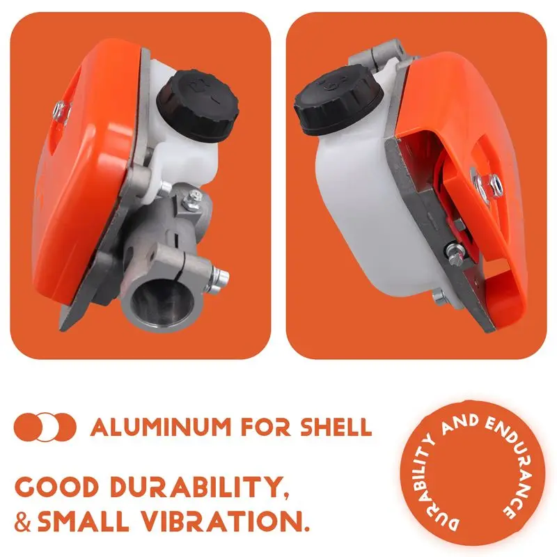 AS63-Practical Tree Chainsaw Gearbox For Head 26Mm Spline Pole Saw Tree Cutter Chainsaw Gear Box Gear For 26 Tubes 9 Teeth