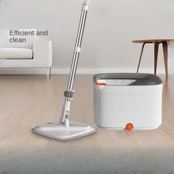 Clean Sewage Separation Household Hand Wash-Free Lazy Rotating Flat Mop Wet and Dry Sewage Separation