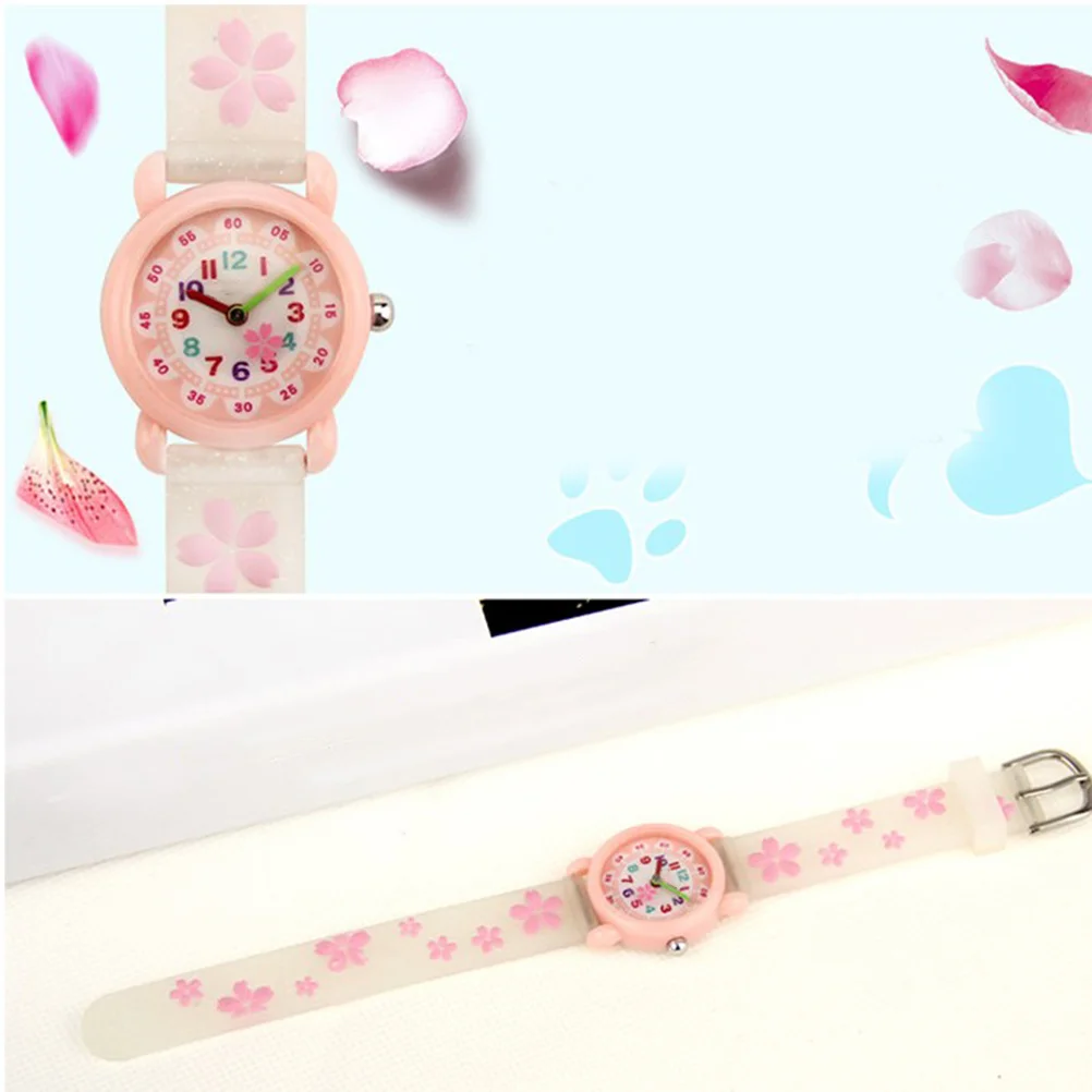 

Kids White Cartoon Quartz Wristwatch For Children Lovely Durable Child Watch Kids Quartz Watch