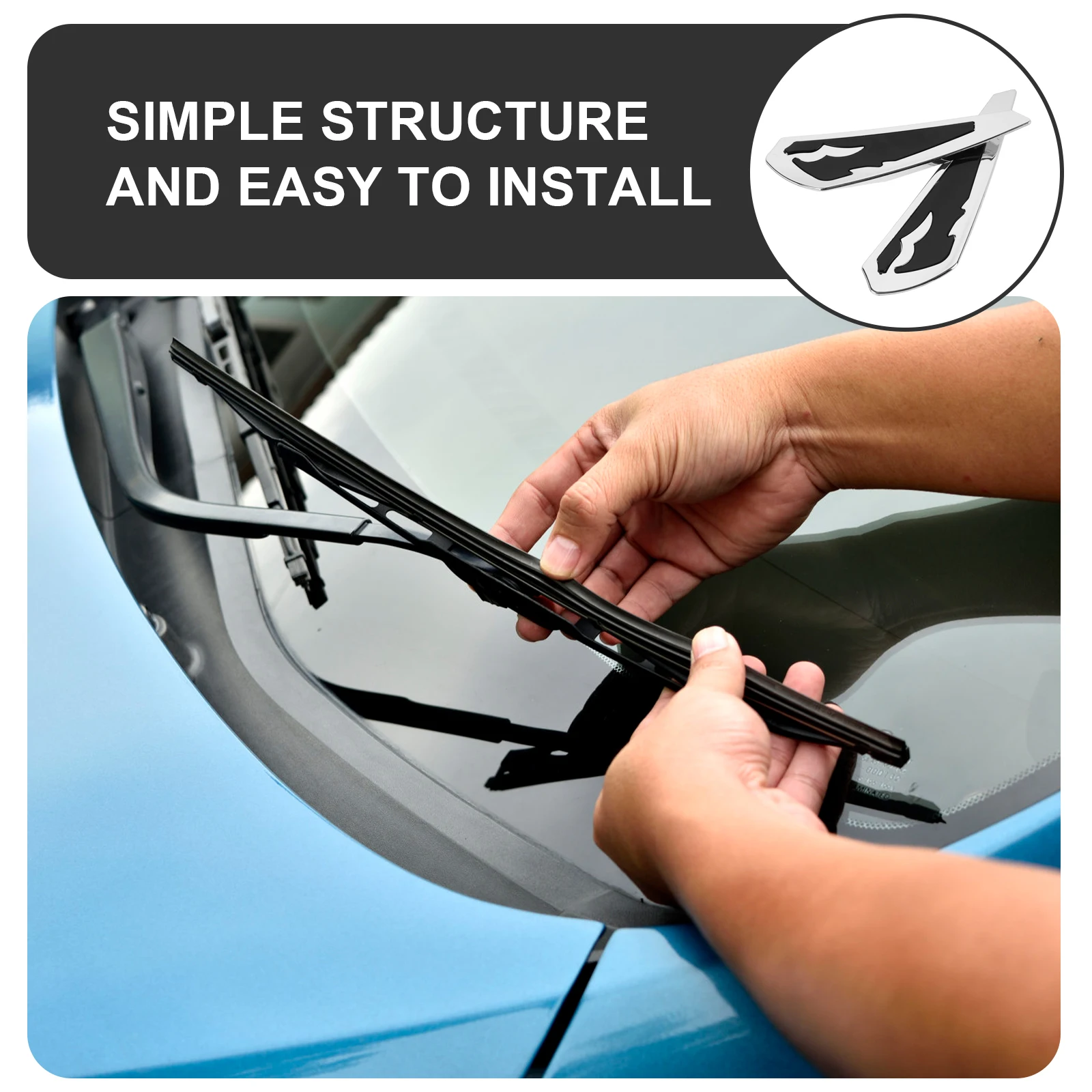 

Rain Booster Enhanced Windshield Tool Durable Plastic No Shaking Stronger Pressure Wiper Aid Windshield Parts Auto