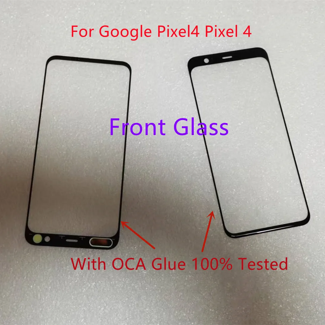 

New 5.7'' Inch For Google Pixel 4 Pixel4 Front Glass Touch Screen LCD Outer Panel With OCA Glue Tested