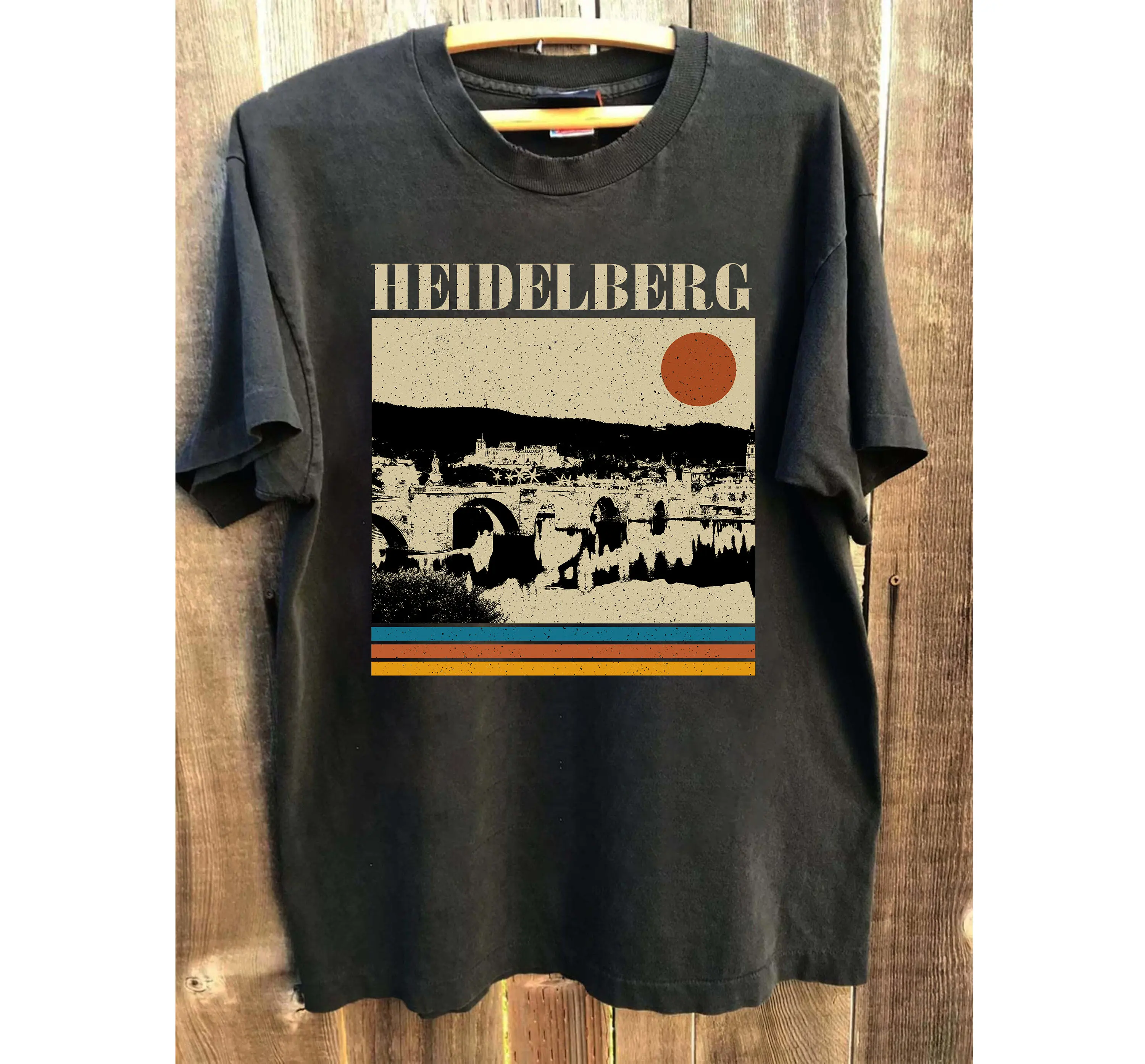 Heidelberg T Shirt National Park SweaT Retro Midcentury MinimalisT Travel Vintage