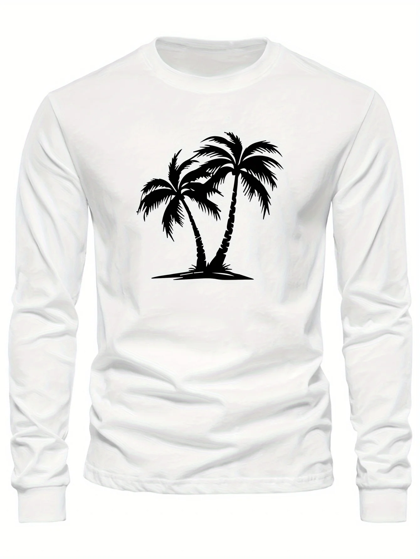 Men's Crewneck Long Sleeve T-shirt - Bright Graphic Print Design Comfortable Fabric Is Not Easy To Deform Fashion Casual Classic Everything