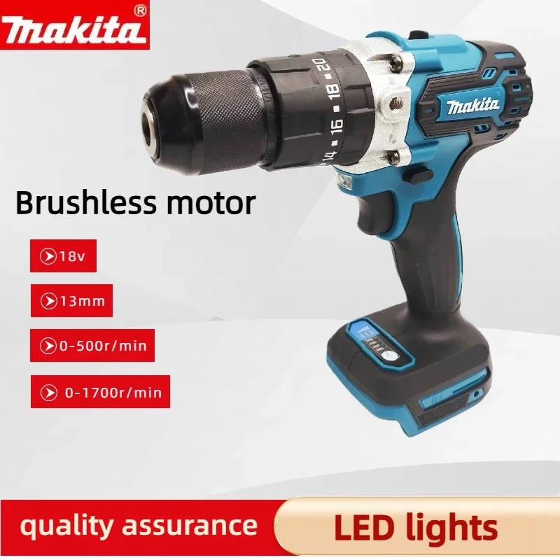 

MAKITA 18V lithium electric rechargeable hand drill DDF487 13mm without battery