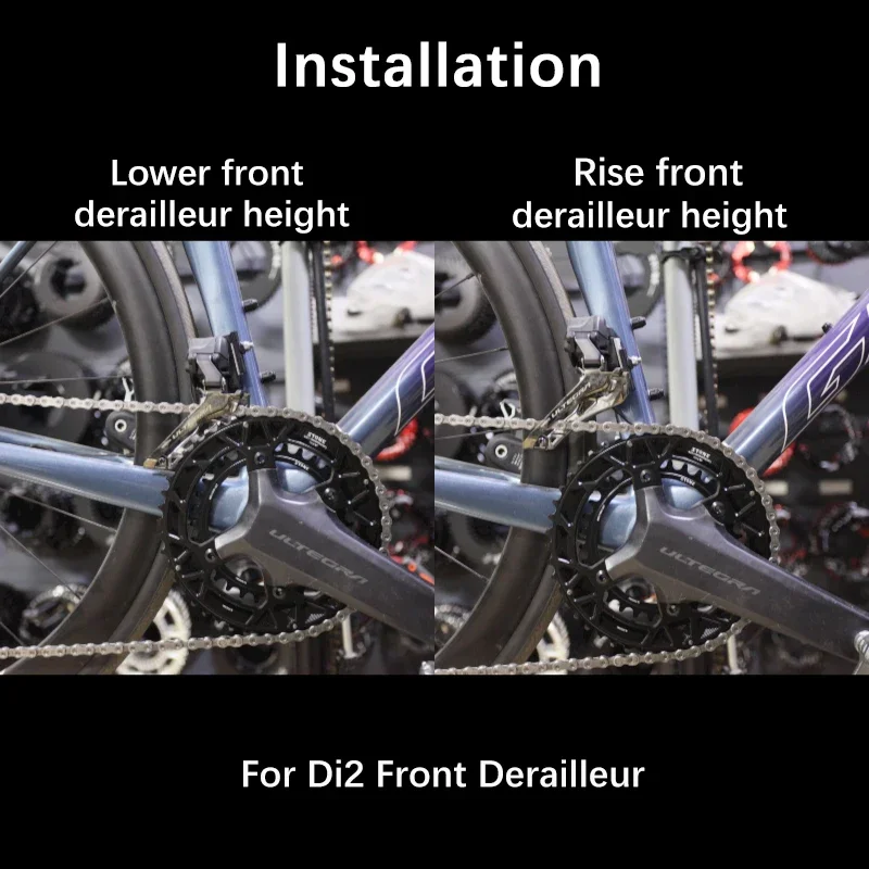 STONE Road Bike Front Derailleur Extender for 12s Di2 R7170 R8170 R7150 Ultegra R8150 FORCE AXS Dura-Ace R9250 R9200 Bike Parts