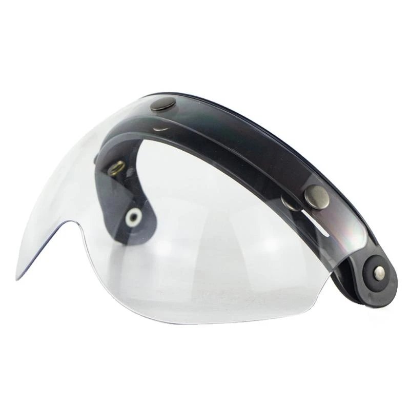 U1JF Universal 3-Snap Up Open Face Motorcycle Helmet Visor Lens Sunglass