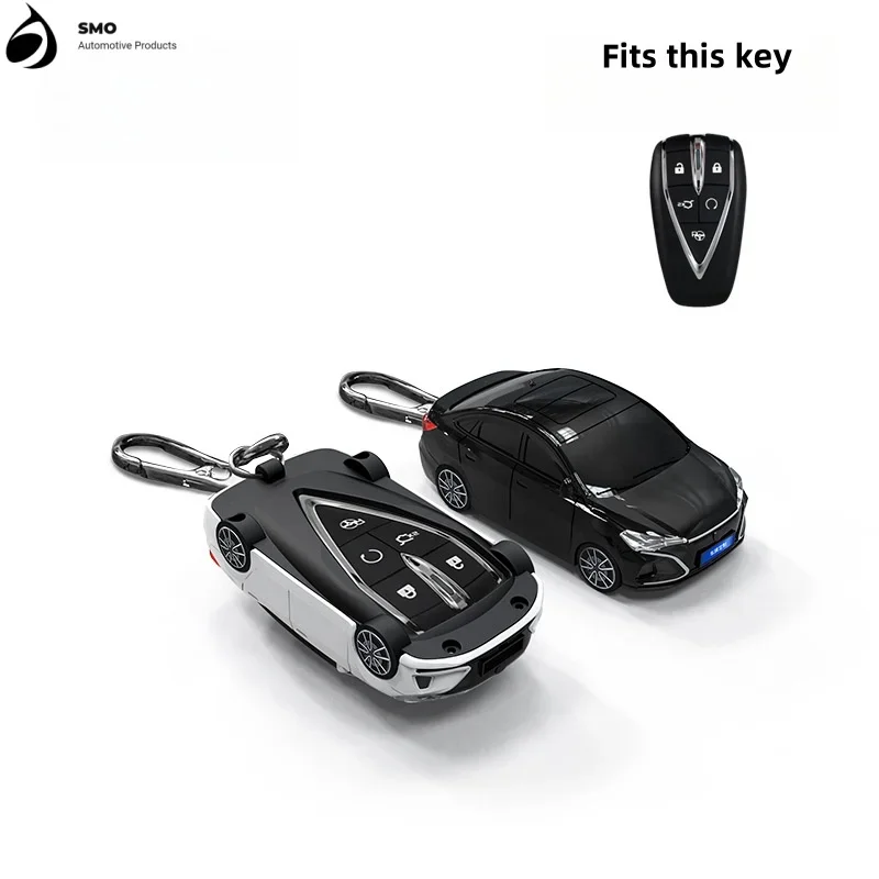 For Changan Eado Key Cover With Light Car Keychain Car Model Key Protection Sleeve Auto Supplies Creative Personalized Gifts New