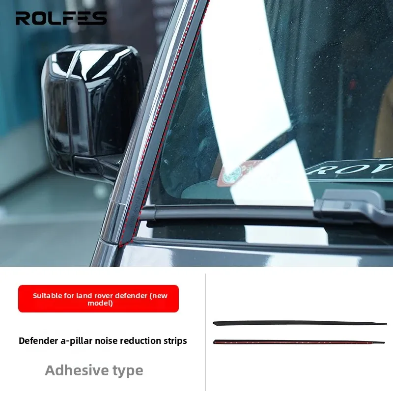 A column sealing strip reduces wind noise for Land Rover Defender 90 110 130 2020 to 2025 Defender Accessories
