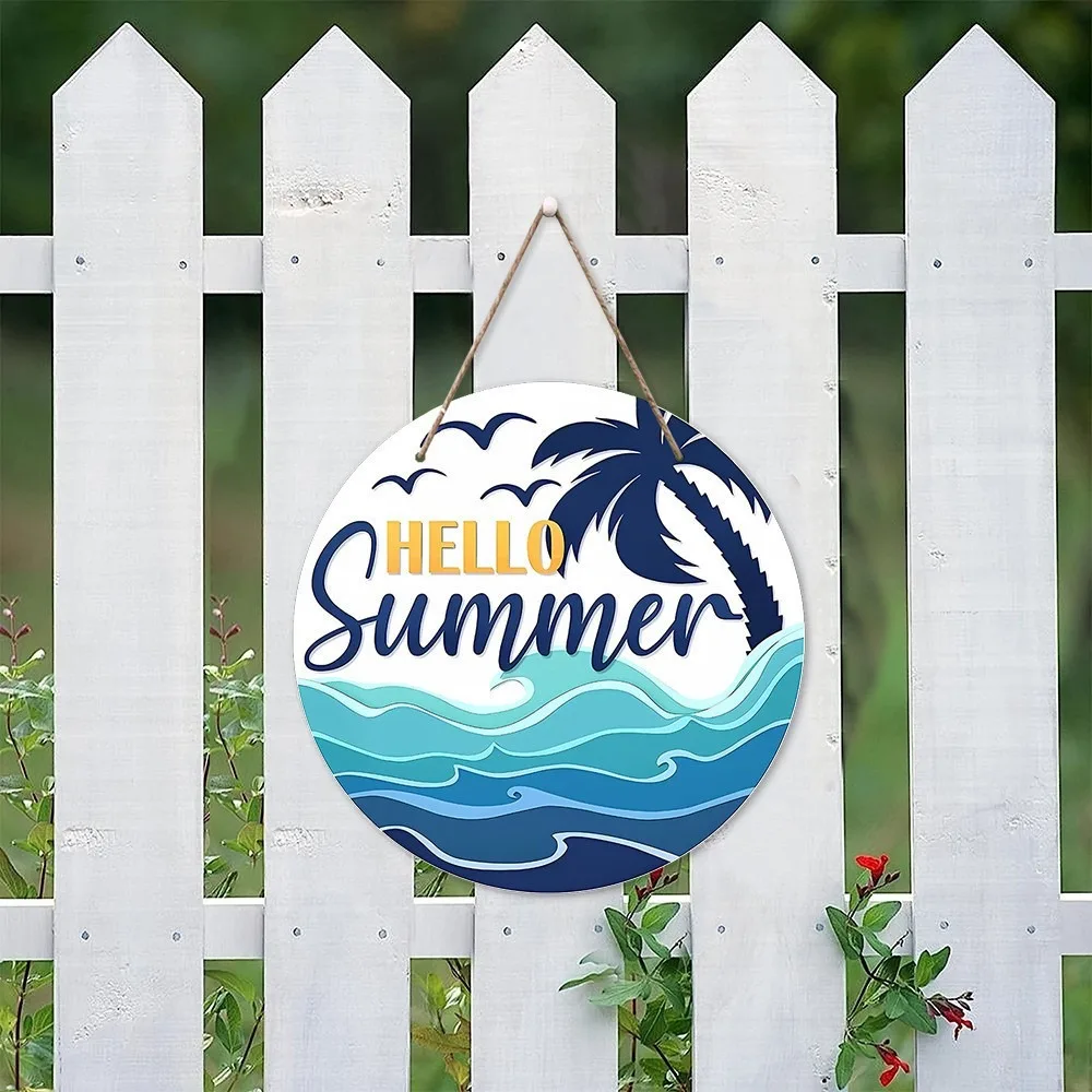 American Summer Wooden Hanging Sign 