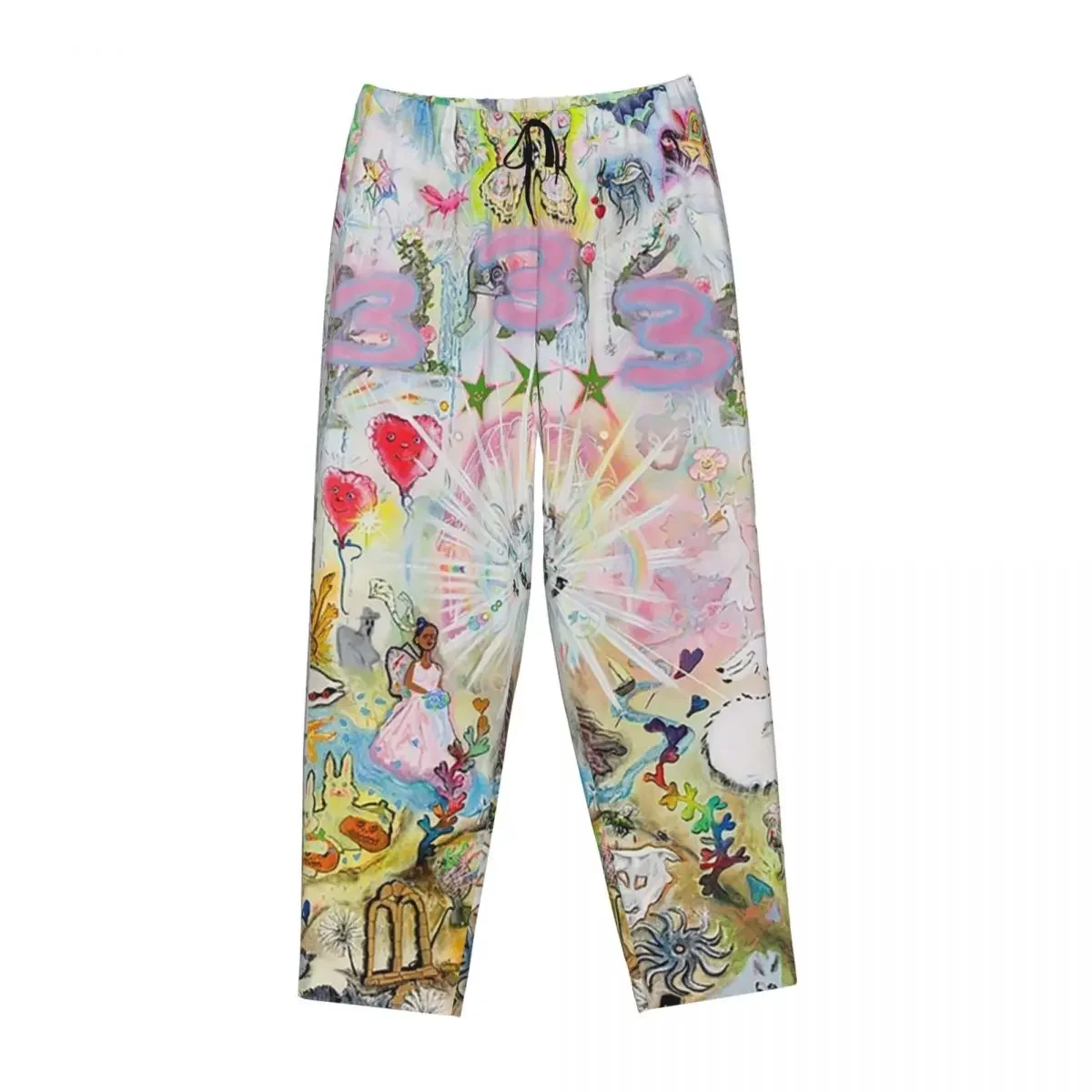 Custom Drain Gang Bladee 333 Album Cov Women Pajama Pants Lounge Sleep Sleepwear Bottoms with Pockets