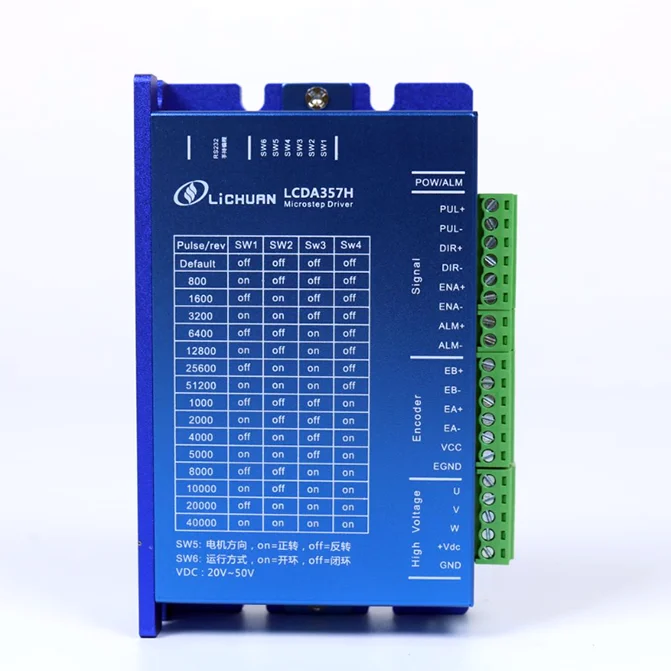محرك متدرج سائق LCDA357H 2 المرحلة 7A ل 57 مللي متر محرك متدرج NEMA23 NEMA34 وحدة تحكم محرك متدرج