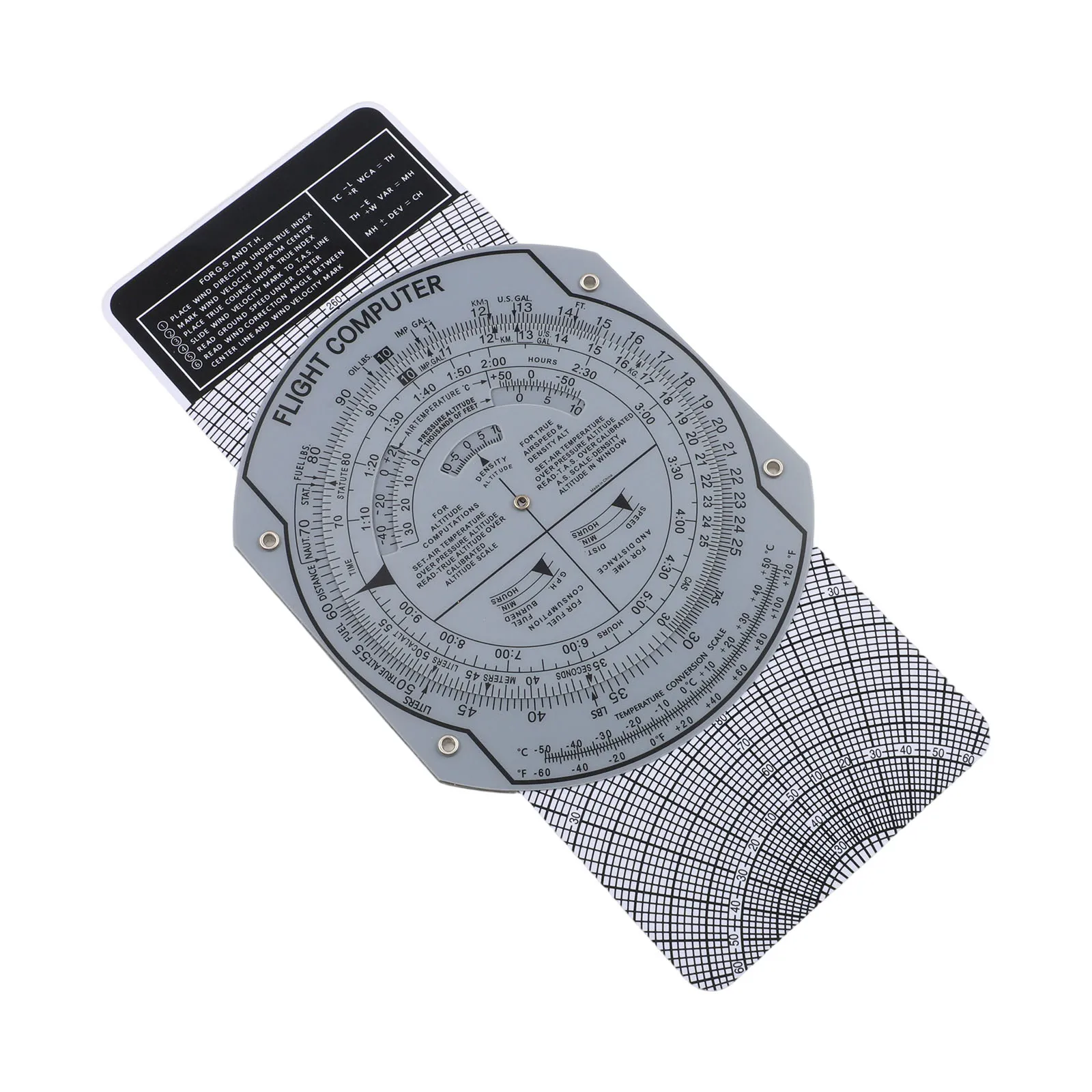 

Lightweight Aviation Plotter Tool Measurement Tool Flight Computer For Aviation Professionals Lightweight And Portable