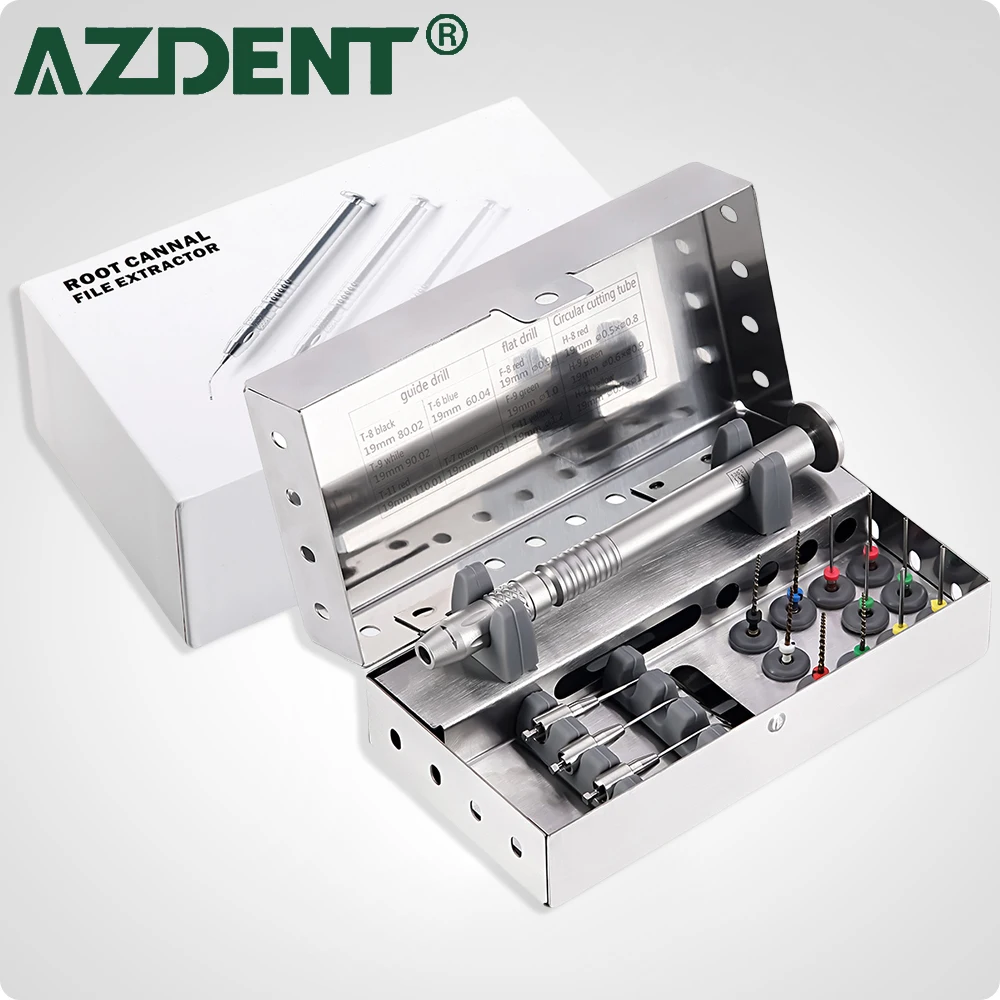 AZDENT Dental Endodontic File Removal System Kit Endo Broken File Removal Instrument Extractor Dentistry Lab Tool