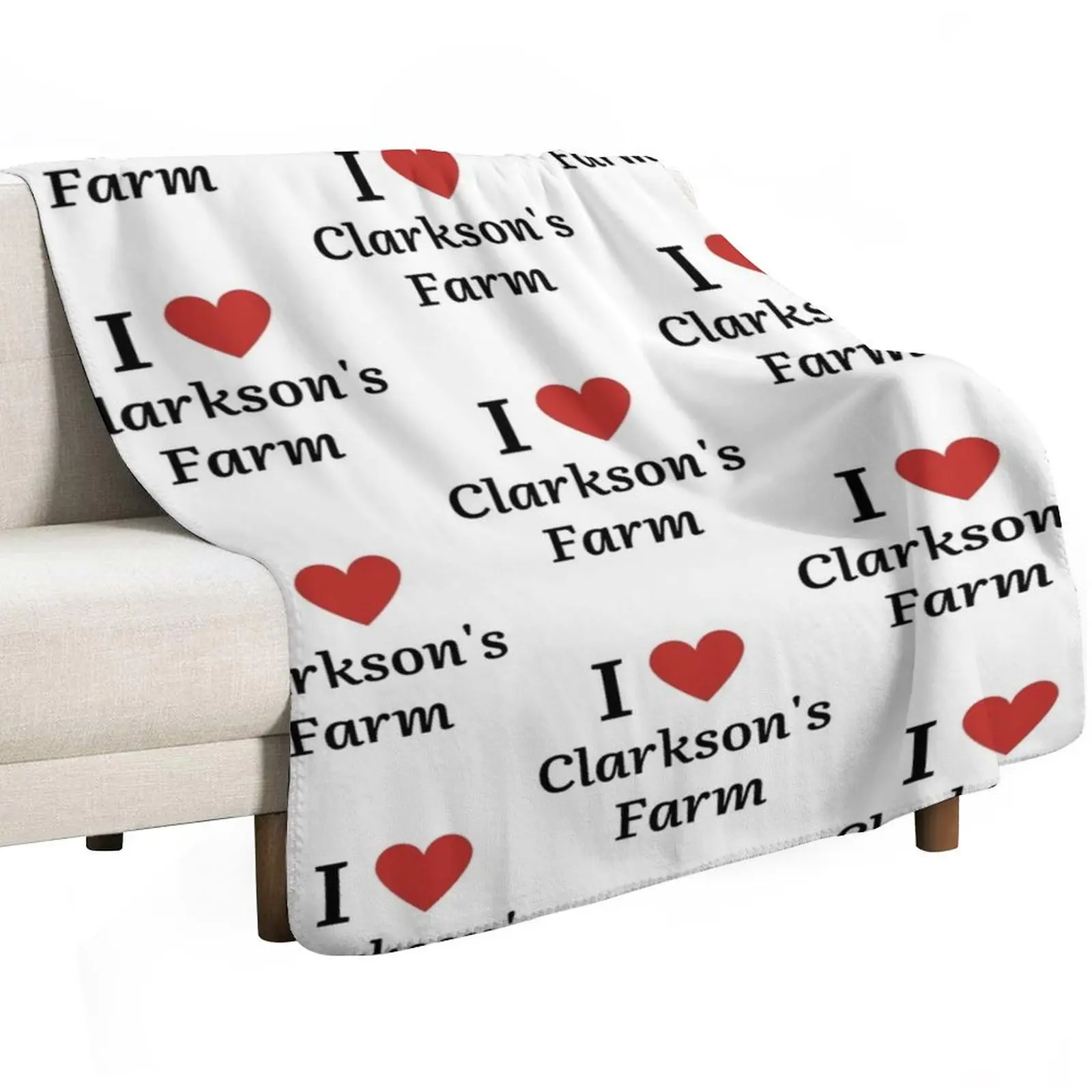 I Love Clarkson_s Farm Throw Blanket Luxury Brand warm winter Fashion Sofas Hairy Nap Blankets