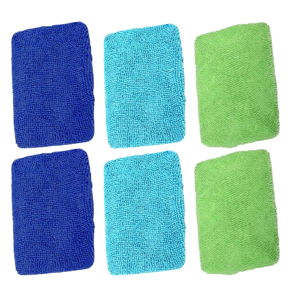 

6 Pcs Cleaning Window Scraper Replacement Cloth Glass Mirror Cleaner Microfiber Cloths Automotive Side Eyeglass