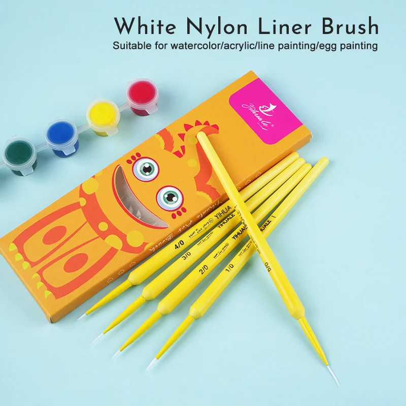 فرش خط السحب الصفراء، فرش السكتة الدماغية الفنية الدقيقة، فرش فنية احترافية، فرش فنية للأظافر، فرش صغيرة