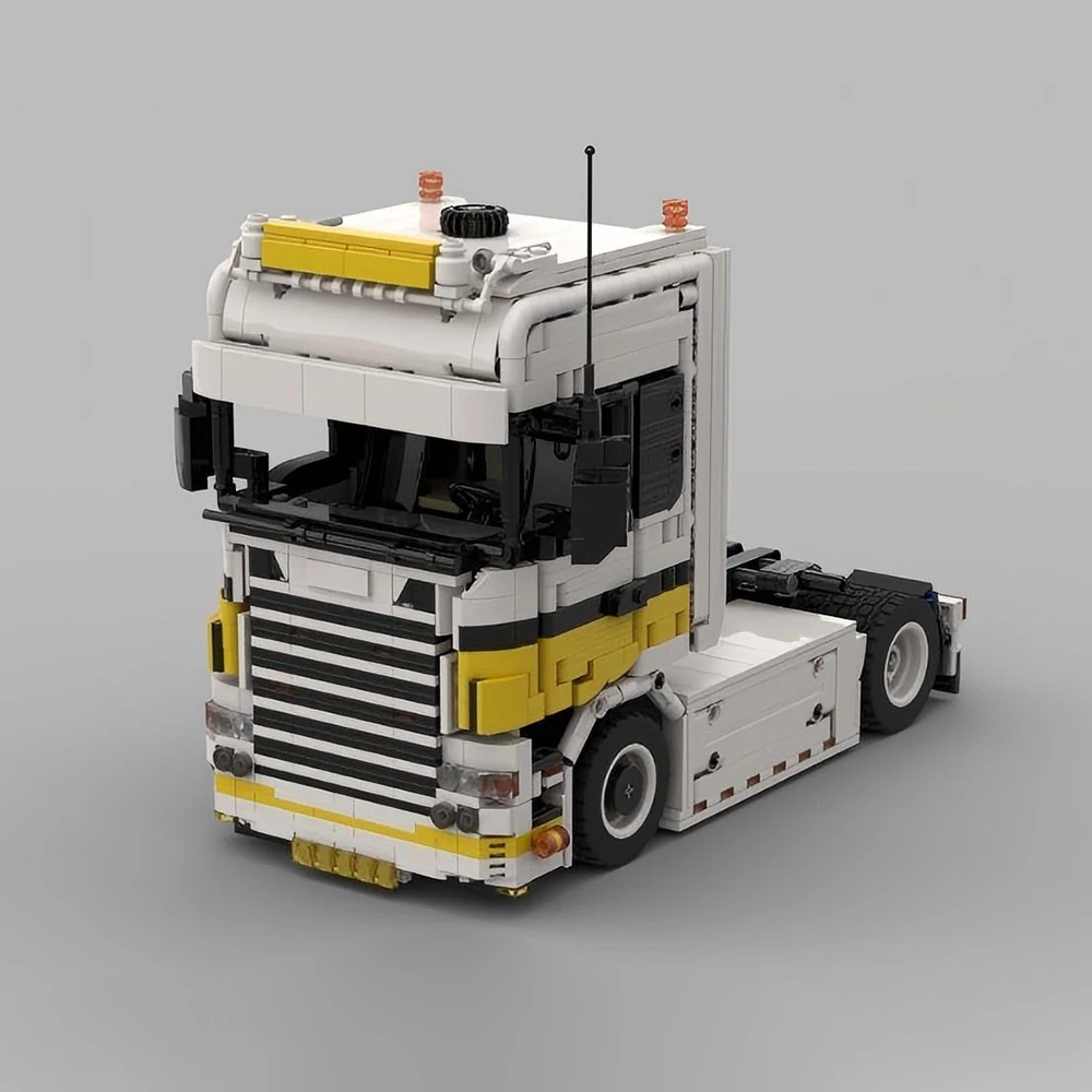 

MOC-191616 Cargo Transport Semi-trailer Truck Head Building Block Connection Model Children's Toy Boy Birthday Gift Set 1615 PCS