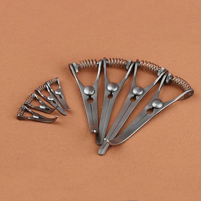 Non-invasive hemostatic clamp, Haba dog forceps, spring-type adjustable microscopic hemostatic clamp, arteriovenous clamp