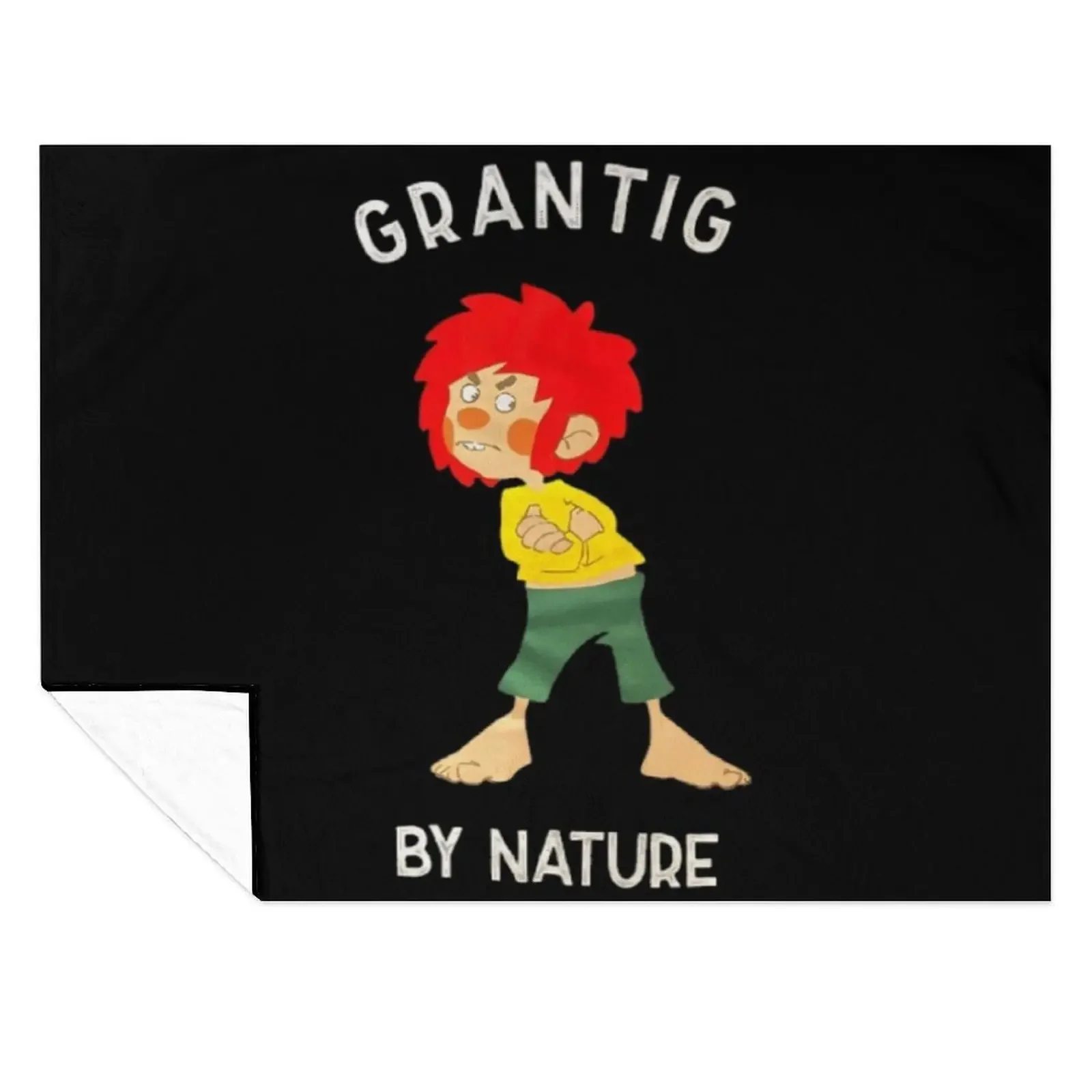 

Pumuckl Grantig by nature Throw Blanket warm for winter Sofa sofa bed Thins Blankets