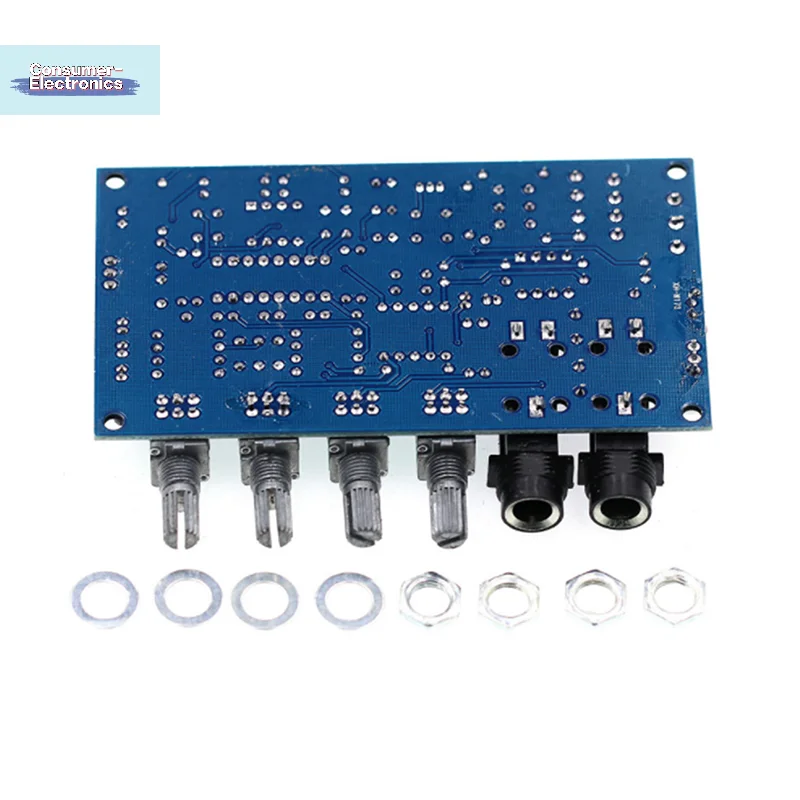 【1PC Karaoke Reverb Board PT2399 Dual AC12 Microphone Amplifier BoardV Digital Karaoke Reverberation Board】 view 5
