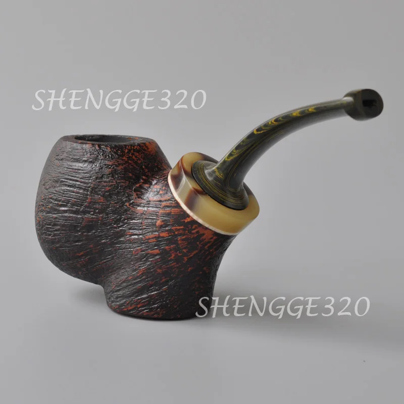 اليدوية براير الجذر خشبية جليسة التبغ الأنابيب البلياردو السلطانية الحرة نمط كمبرلاند قصيرة الجذعية تصفية مجانية #2