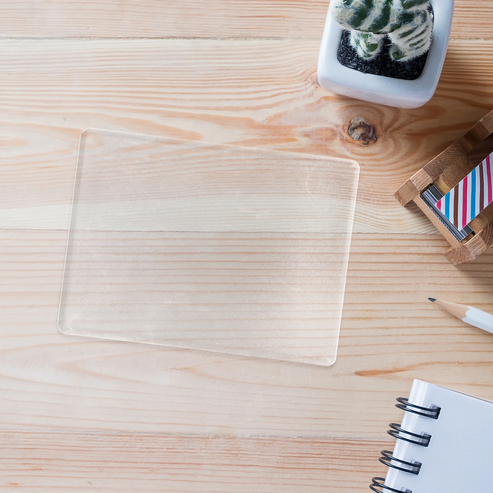 A5 Clear Gel Plate For Art Projects Printmaking Reusable Non-Stick Crafting Tool For Scrapbooking Journaling Card