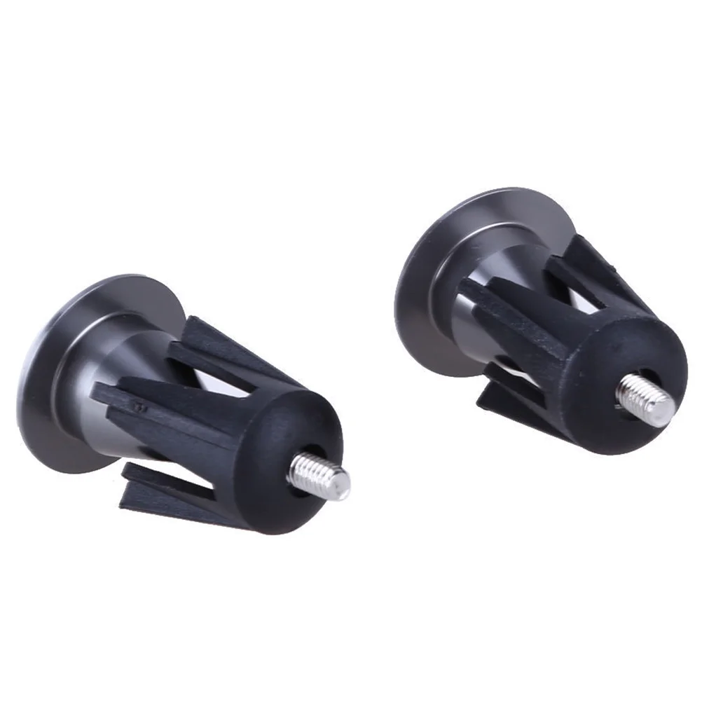 Pair of Bike Bar End Plugs Handlebar End Caps Bike Handlebar Plugs for Mountain Bike(Black) handbar caps