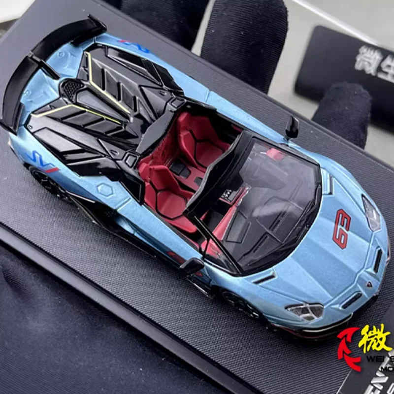 Maxwell X Rhino รุ่น 1/64 LP770-4 SVJ 63 ของเล่นรถ Diecast โลหะของขวัญ