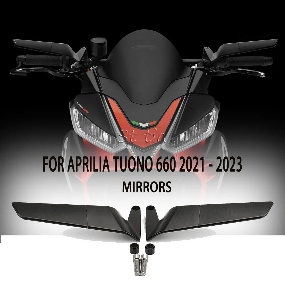 

For Aprilia Tuono 660 2021 - 2023 TUONO 660 Factory 2022 2023 Motorcycle Aluminium Wind Wing Adjustable Rotating Rearview Mirror