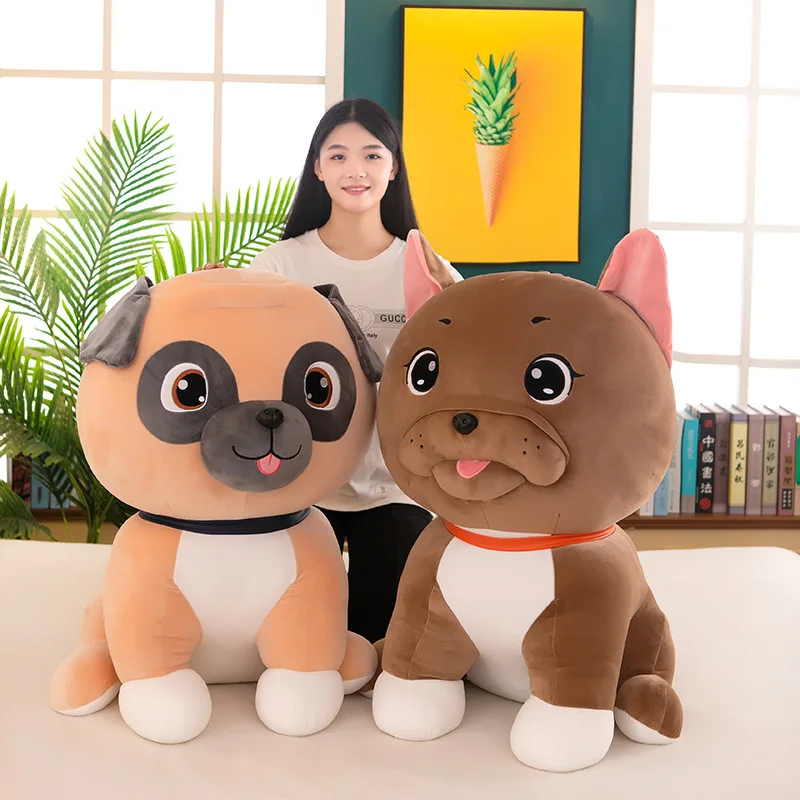 

35-45cm Simulation Dogs Plush Pug Toys Lifelike Husky Doll Soft Stuffed Animal Bulldog Plush Pillow Soft Cartoon Dolls Kids Gift