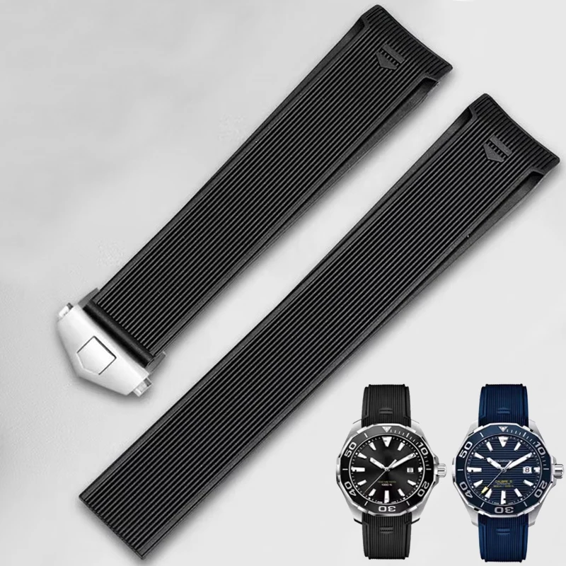 para-tag-heuer-conceito-f1-22mm-arco-silicone-mergulho-competitivo-300-tigre-calila-macio-preto-confortavel-pulseiras-de-relogio-de-borracha