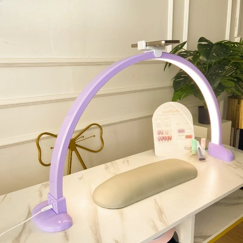 half-moon-lamp-purple-fill-light-japanese-desktop-manicure-desk-lamp-tool