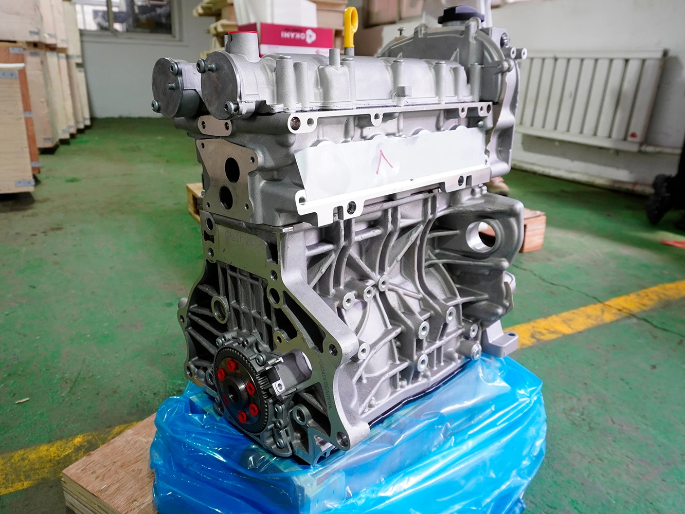 03C100092BX EA111 VW CFNA 1.6L محرك الجمعية حالة جديدة لسكودا فابيا بولو لافيدا #4