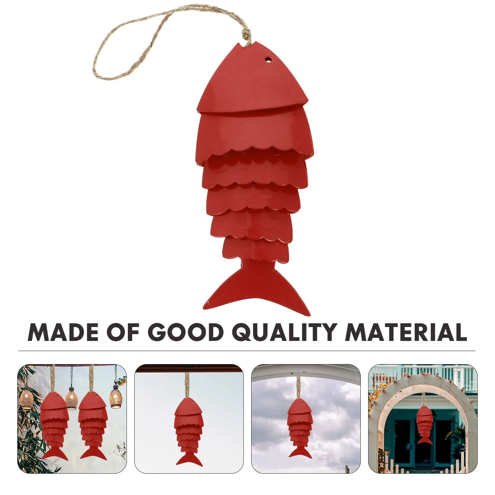 

Premium Iron Craft Fish Wind Chime Colorful Koi Design Garden Balcony Hanging Decor Creative Wind Bell Pendant