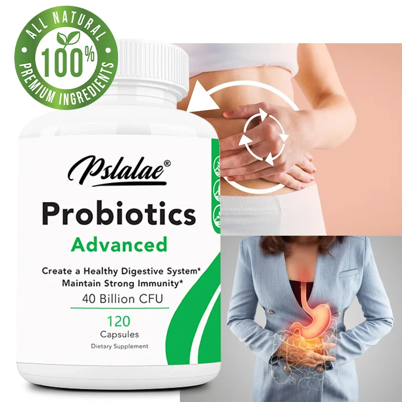 

Advanced Probiotics Capsules - Supports Digestion and Gut Health, Relieves Bloating