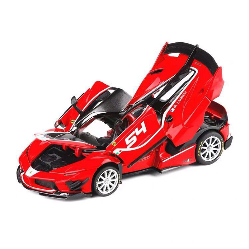 Bburago 1:32 Ferrari FXXK EVO giocattolo in lega auto diecast e veicoli giocattolo suono e luce modello di auto collezione giocattoli per auto per